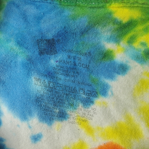 Hanes Vintage Custom Made Colorful Rainbow Tie-Dye Cotton T-Shirt Size Medium - Picture 2 of 13